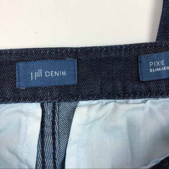 J. Jill Pixie Slim Leg Crop Denim Jeans Size 6 - Picture 4 of 6